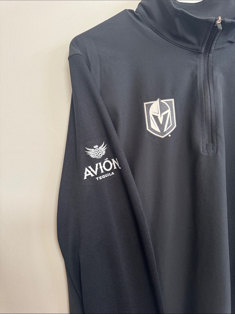 Nike Las Vegas Golden Knights Black Pullover with White Avión Tequila Logo - Picture 5 of 8